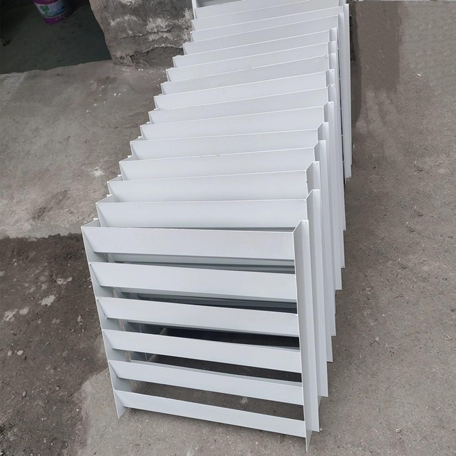 Air Conditer r - Inless - Cubierta de acero para guía de viento, rejillas antisoplado directo, bomba de calor al aire libre protege las rejillas Sn