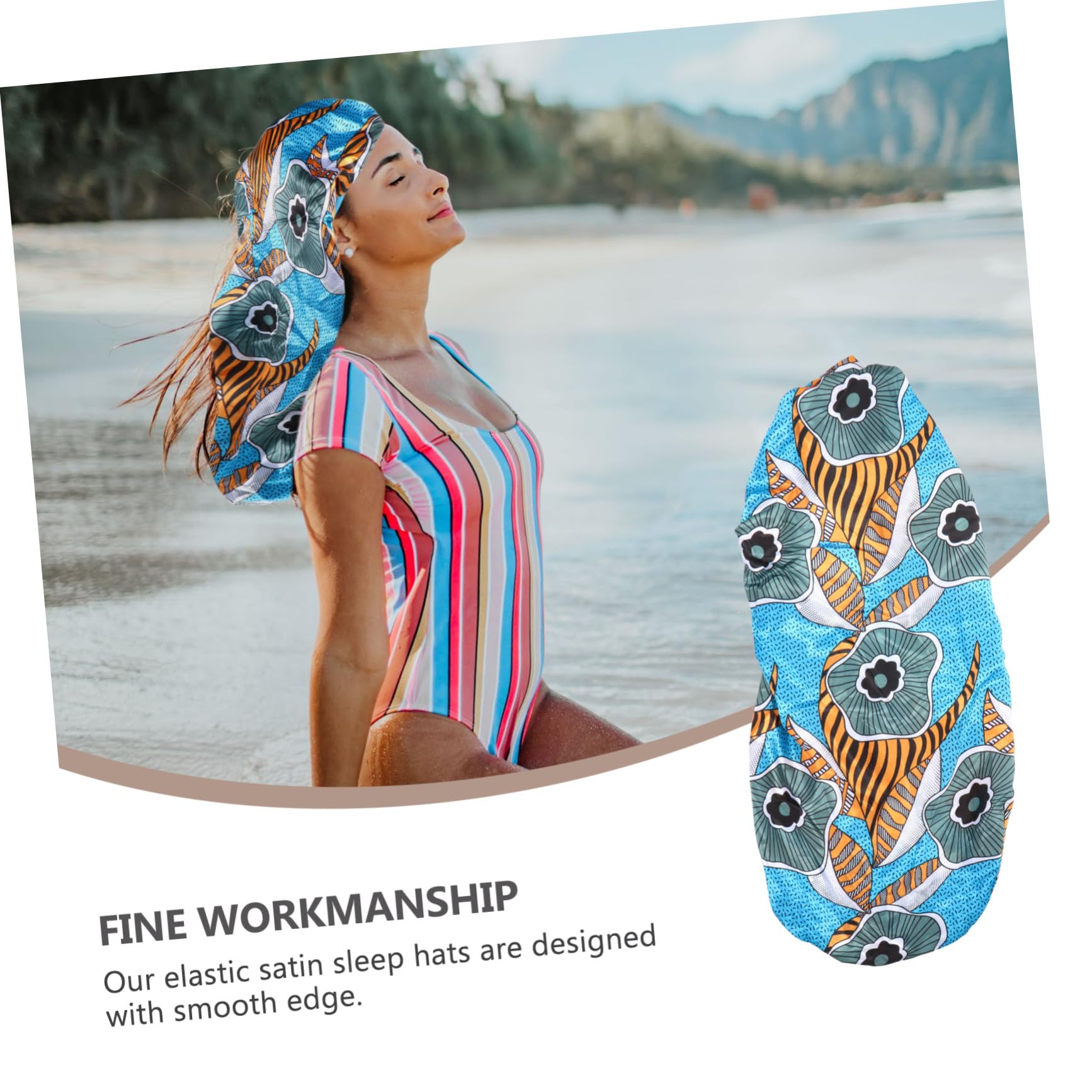 FRCOLOR 6piezas Gorro De Elástico Para Cabello Para Trenzas y Noche Diseño Cómodo y Para y De Cabello