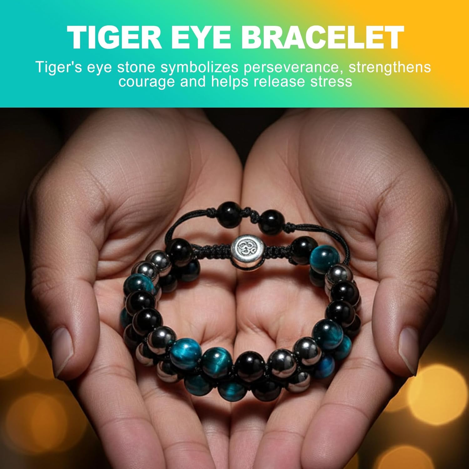 1 Pack Triple-Combination Crystal Bracelet – Tiger’s Eye, Black Obsidian & Hematite Healing Jewelry for Men & Women Spiritual Protection & Prosperity - Image 4