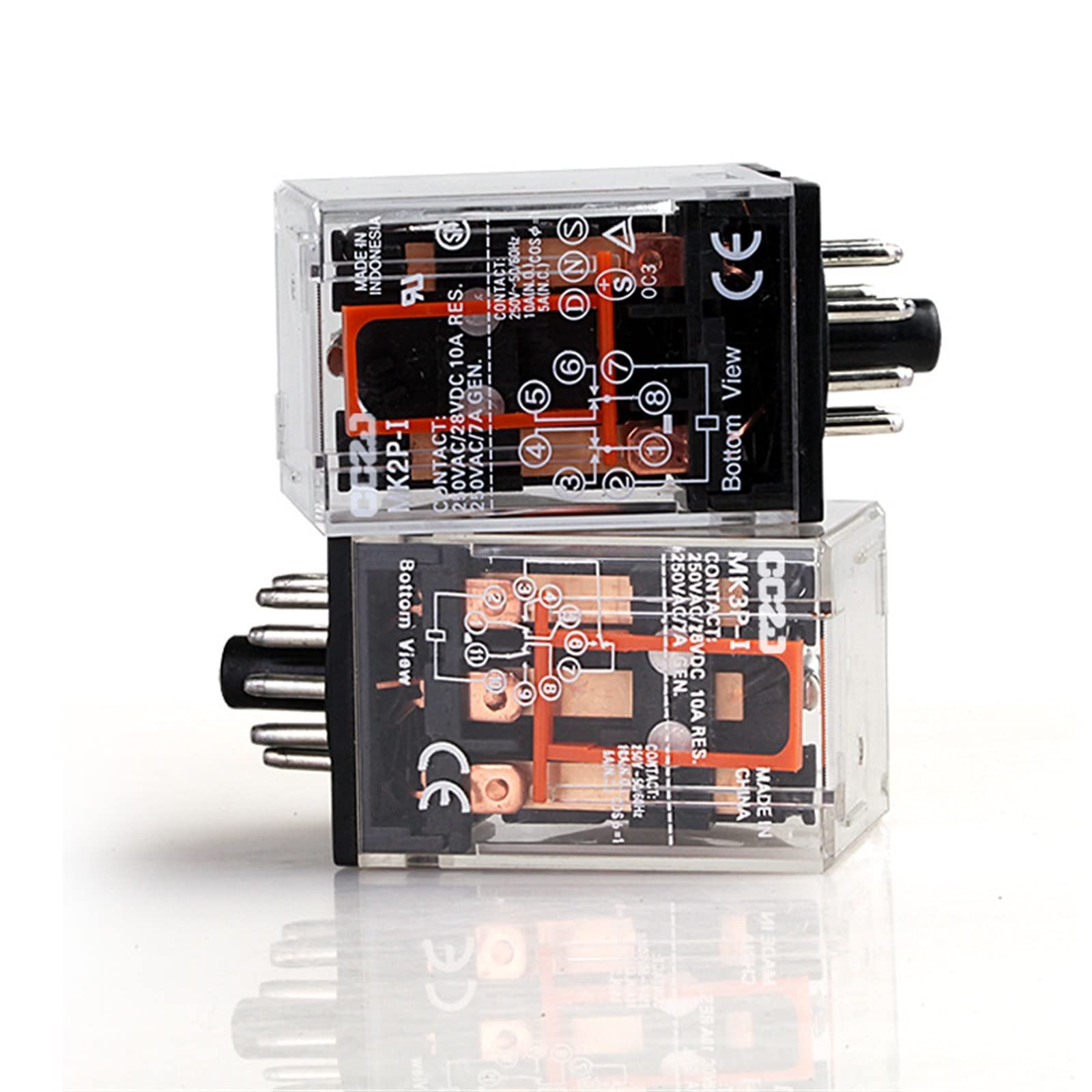 Interlock Relay MECCANIXITY 12V DC Power Relays - 6 Pack With Sockets ...