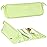 BAREFOOT CARIBOU Hair Tools Travel Bag and Heat Resistant Mat for Flat Irons, Straighteners, Curling Iron, and Haircare Accessories, 2-in-1 design, with Interior Pockets, Organizer (Apple Green)