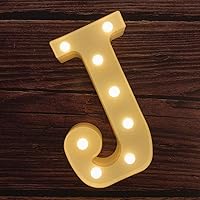 Vista 23 de MUMUXI Letras del alfabeto iluminadas estilo marquesina Números grandes iluminados Alimentadas por pilas y brillantes con cada letra