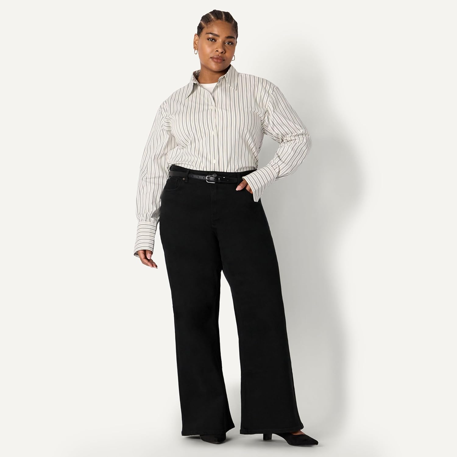 Amazon Essentials (Demi's Pick Women's Oversized-Fit Cotton Stretch Poplin Button-Down Dress Shirt - Image 7