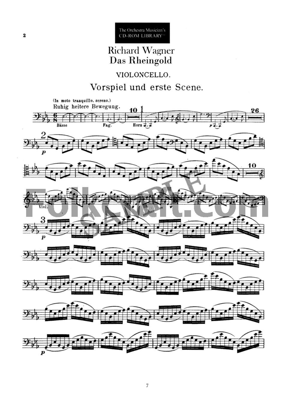 Hal Leonard Orchestra Musician's CD-Rom Library Vol 12 Wagner Part 2 Cello      Sheet music