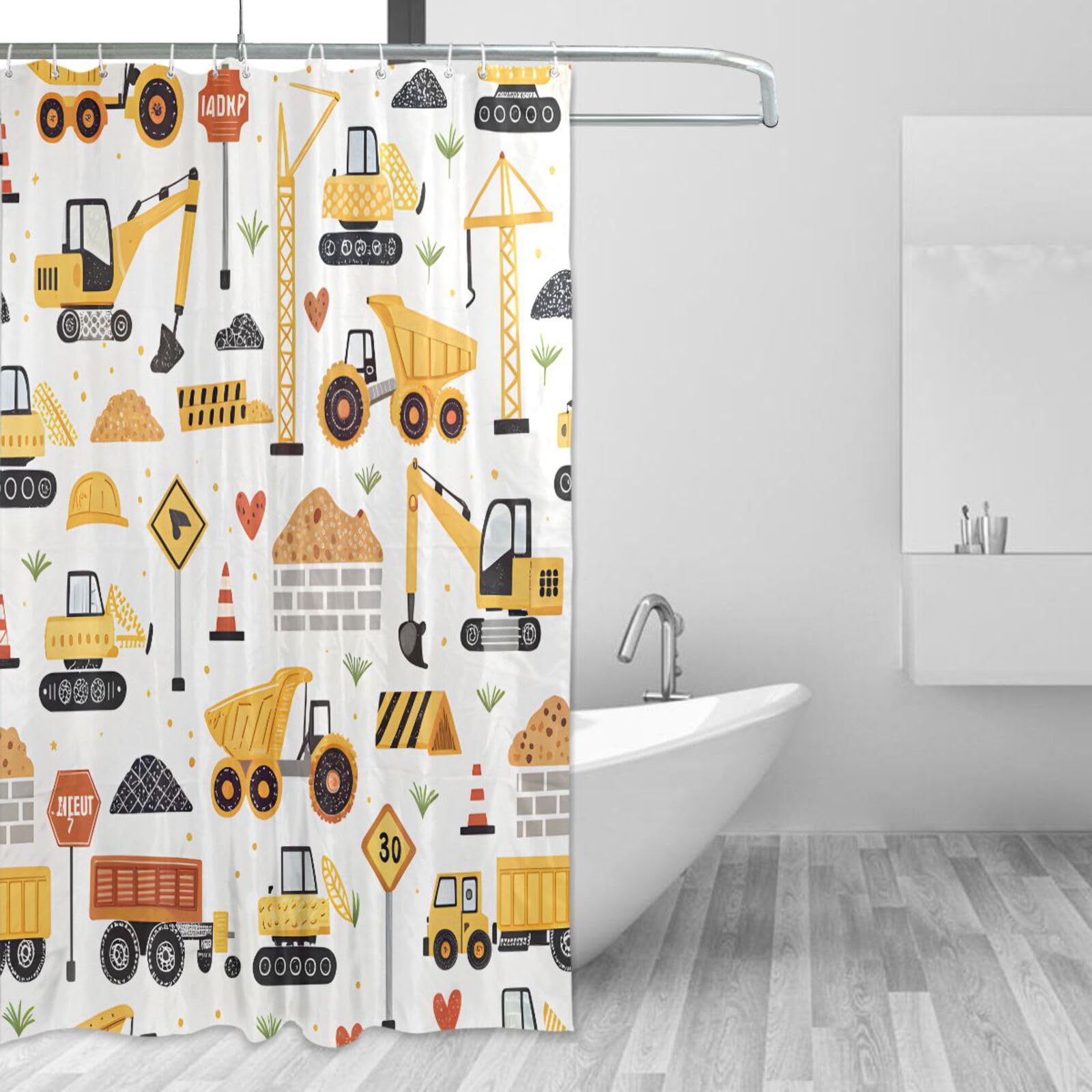Rideau de douche rose à pois 157x183 cm, l'accessoire idéal pour une salle de bain lumineuse