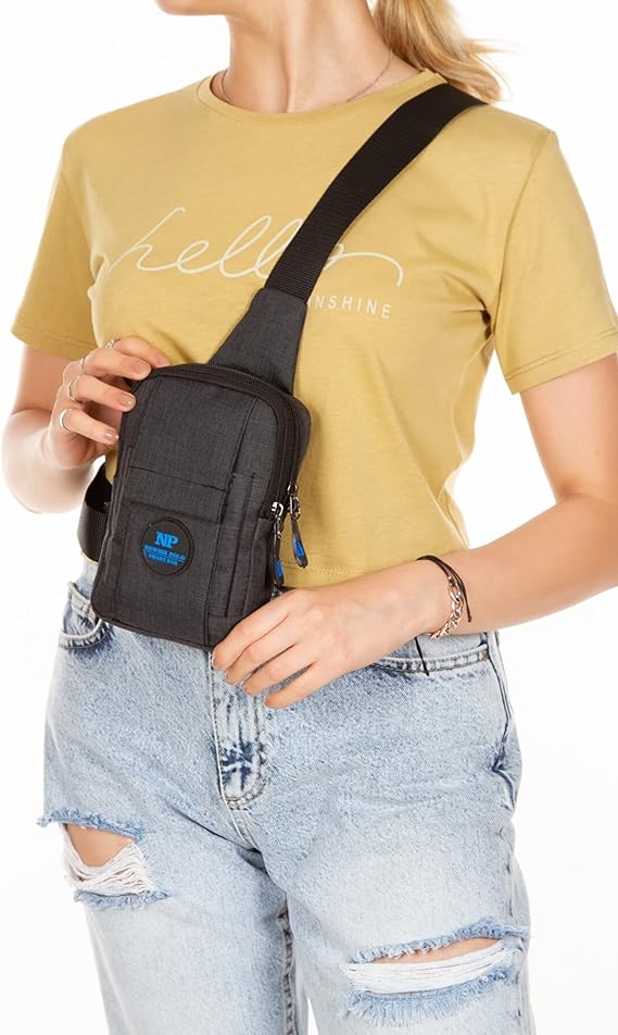 Av A Dos Cross Strap Bag, Chest Bag, Black Unisex Linen Phone Split Waterproof Waist Cross Shoulder Bag Chest Casual Bodybag