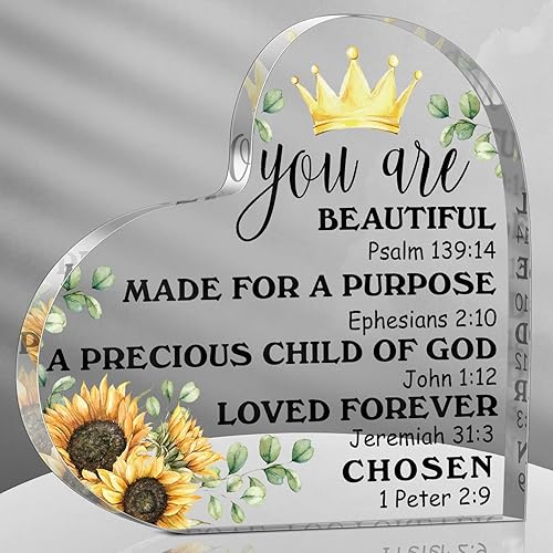 Gerrii Regalos cristianos para mujeres, inspiración, regalos de cumpleaños católicos religiosos, versículos de la Biblia, regalos de aliento