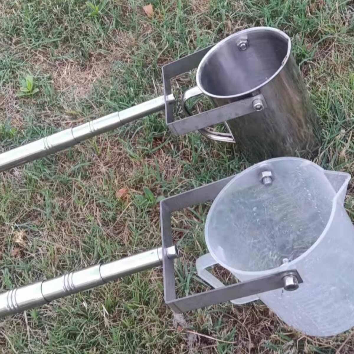 Cucharón telescópico para muestras de agua, 2-20 pies, poste de muestreo ajustable de acero inoxidable, cucharón de péndulo de 500 ml/1000 ml para pruebas eficientes de calidad del agua