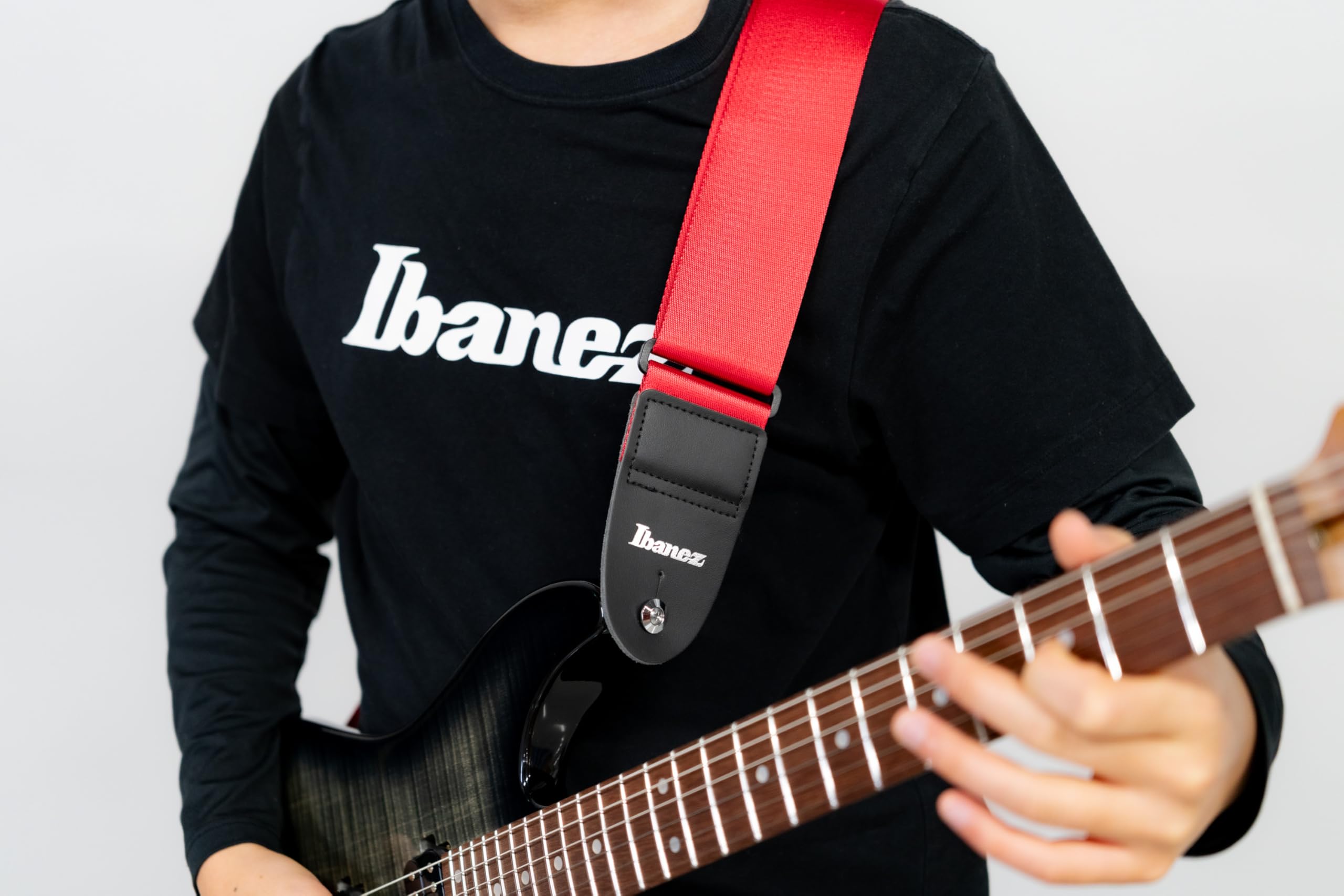 Amazon | Ibanez(アイバニーズ) ストラップ Red GS64-RD | ギター