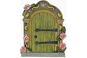 MUAMAX Fairy Garden Door Accessories Fairy Doors Wall Outdoor Mystical Miniature Garden...