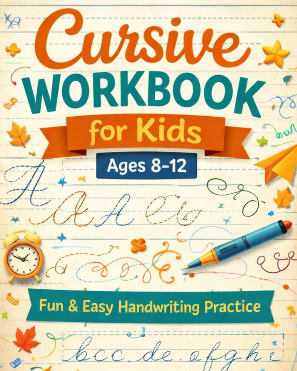 Cursive Workbook for Kids Ages 8-12: Cursive letter tracing book. Cursive writing practice book to learn writing in cursive (Beginning Cursive Handwriting Workbooks)