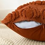 AVOIN colorlife Fall Pumpkin Caramel Throw Pillow Covers, 18 x 18 Inch Autumn Thanksgiving Harvest Soft Plush Faux Fur Jacquard Cushion Case Decoration for Sofa Couch Set of 2