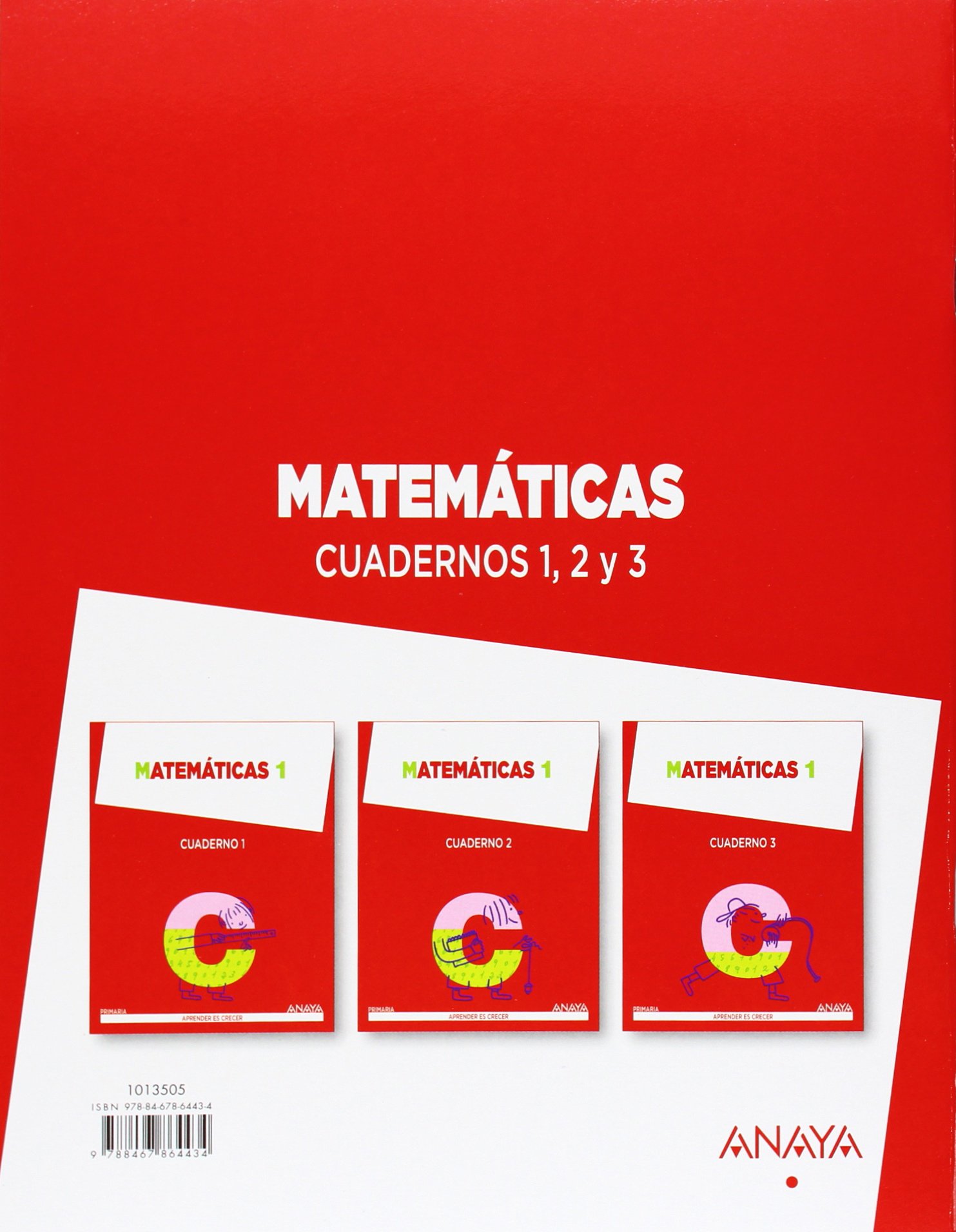 Matemáticas 1. Cuaderno 3 (Aprender es crecer) - 9788467864434