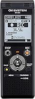 OM System WS-883 Digital Voice Recorder: True Stereo Mics, 8GB Memory, Low-Cut Filter, Linear PCM/MP3, USB Charging (Black)