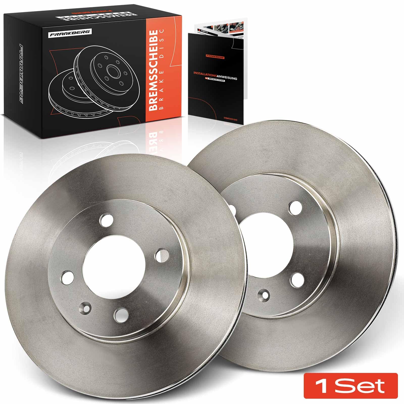 Frankberg 2 discos de freno delanteros ventilados Ø256 mm 6NO615301D