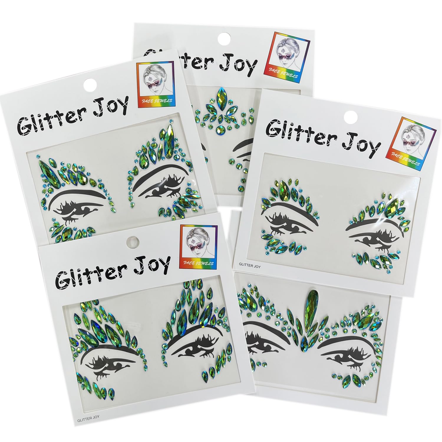 Halloween Face Gems Face Jewels Sticker Eyes Body Gem Sticker Temporary Face