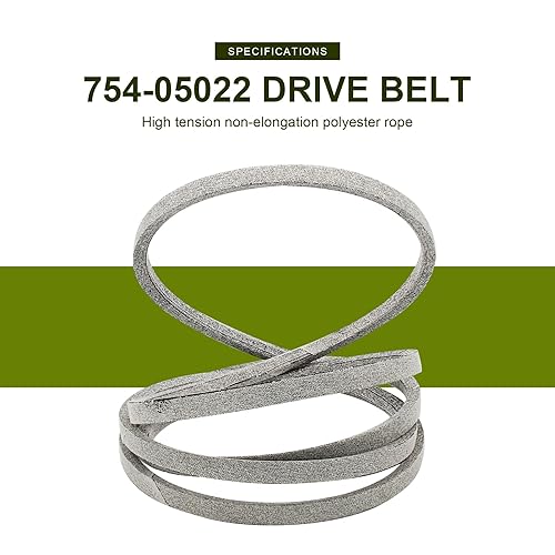 Miniatura 3 de 954-05022A - Cinturón de cubierta para cortacésped de 46 pulgadas, repuesto de 12 pulgadas x 108.3 pulgadas para Troy-Bilt Cub Cadet Craftsman