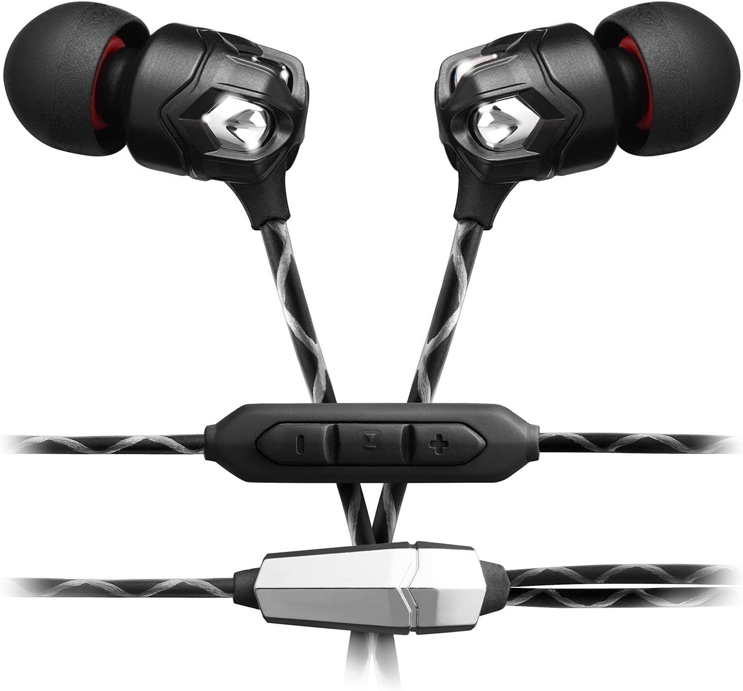 V-MODA Zn In-Ear Modern Audiophile Headphones with 3 Button Remote and Microphone