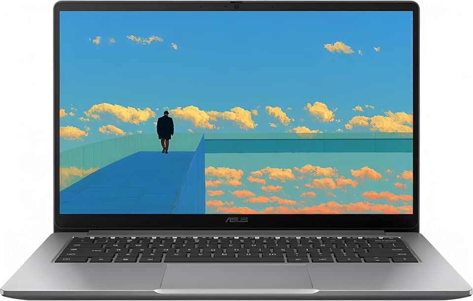 ASUS Chromebook Cx14, Laptop com Tela Ips Led Fhd de 14" (1920 X 1080), Processador Intel Celeron N4500, 4 Gb de Memória, 64 Gb de Armazenamento Emmc, Cor Cinza Claro, Sistema Operacional Chrome