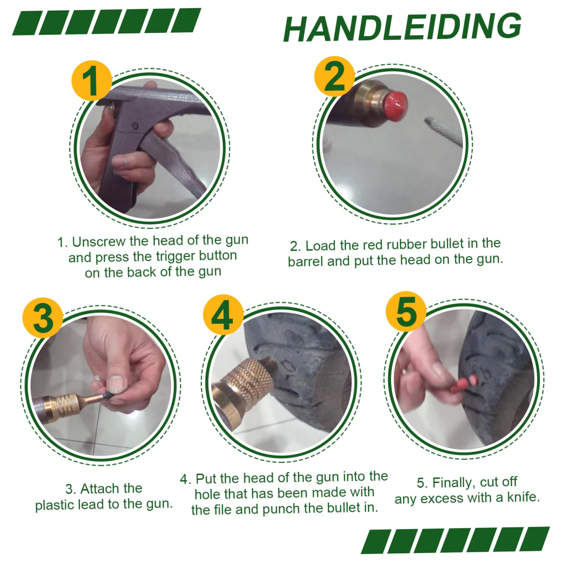 Kit di riparazione pneumatici, kit di riparazione per pneumatici, professionale, robusto, pistola in metallo con accessori per forature e appartamenti su auto, moto, camion, spina