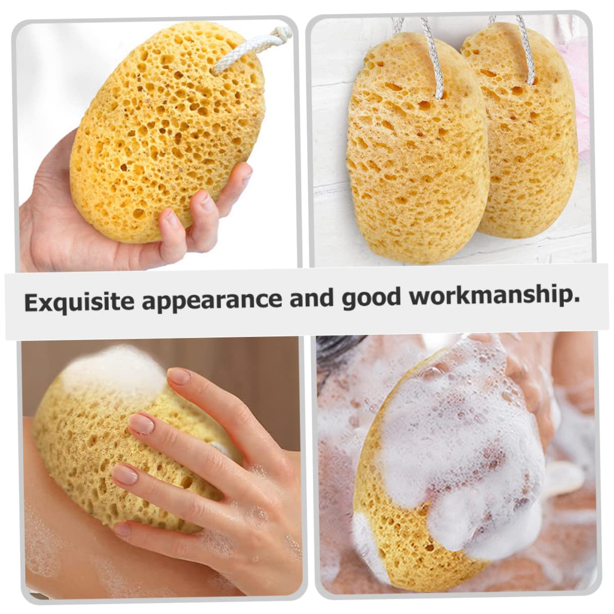 FRCOLOR 8piezas Esponjas De Exfoliantes Para Cuerpo De Unidades Suaves y Ecológicas Para Limpieza y Cuidado Piel Baños y Duchas