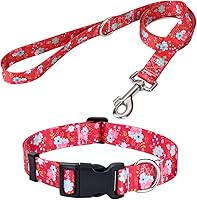 Vista 48 de Collar de perro, patrones geométricos florales, tribales, bohemios, collar de estilo étnico, suave y ajustable, para perros pequeños, medianos