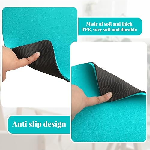 Miniatura 25 de 3 tapetes silenciadores para máquina de coser, tapete para máquina de coser, almohadilla de goma antideslizante que se mantiene en su lugar para Rosa