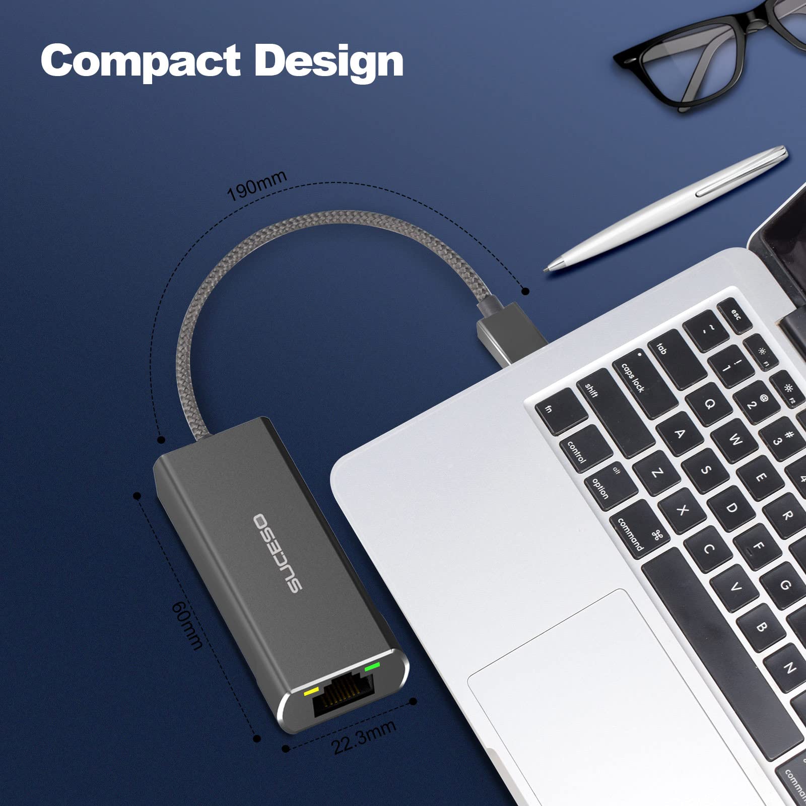 Adaptateur USB Vers Ethernet 2.5G UGREEN - 2500 Mbps, RJ45 - Pour PC, Mac, Windows 11
