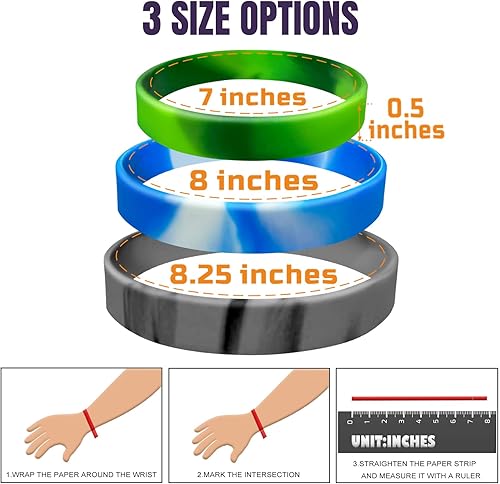 Miniatura 2 de CYCLUSIVE 50 pulseras de silicona personalizadas para motivación, recuerdos de fiesta, eventos, cumpleaños, conciencia