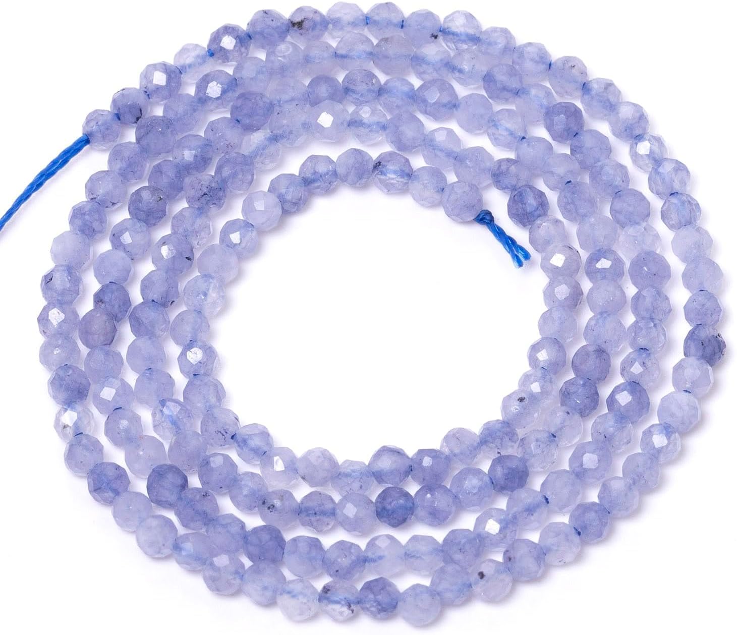 2mm 180pcs Natural Tanzanite Beads, Songxi Small Faceted Round Loose Gemstone Beads for Jewelry Making, DIY Art and Craft, Bracelet for Necklace (1 Strand) - Image 5