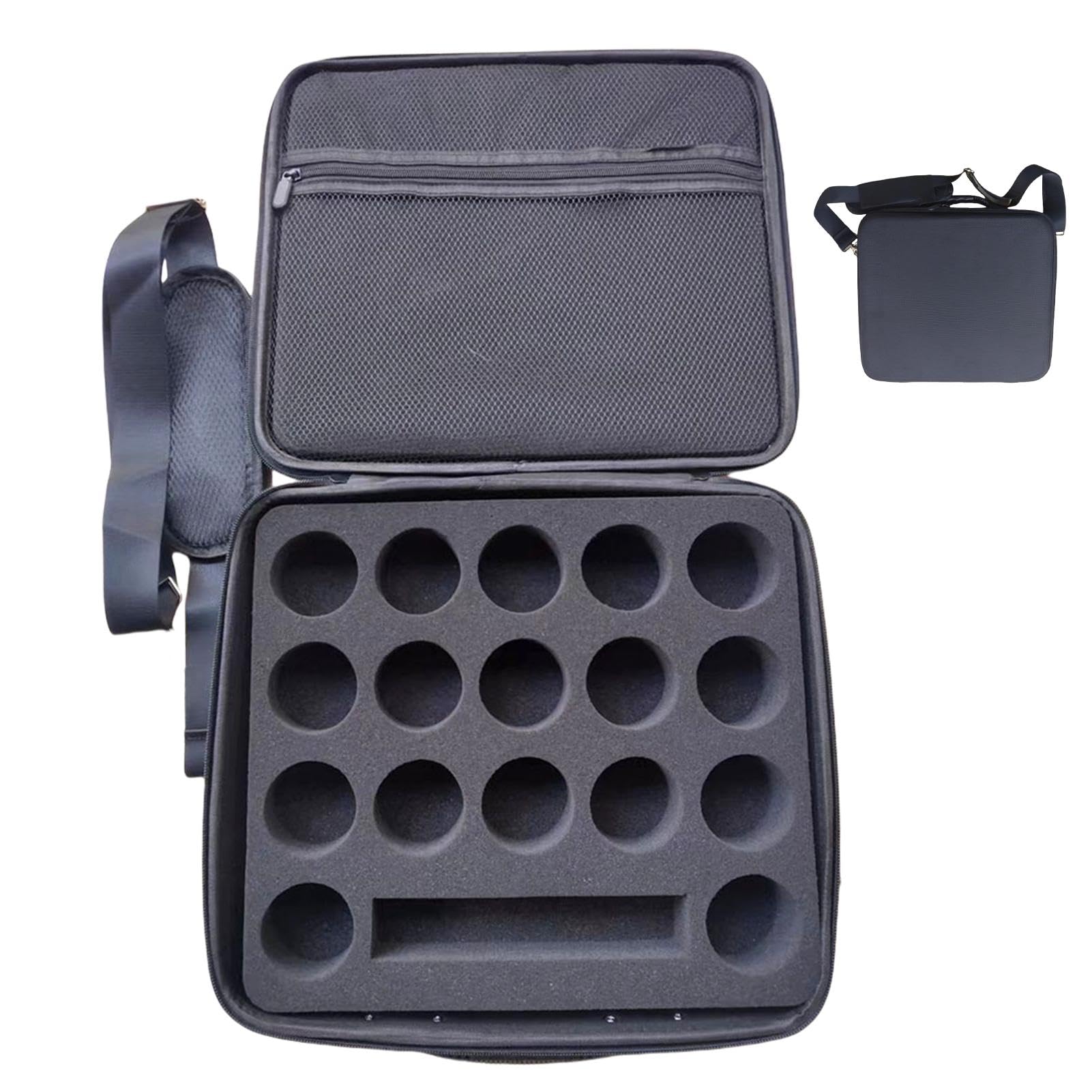 Poolball-Tragetasche Für 16 Kugeln – Mit Schaumstoffpolsterung, Netztasche & Verstellbarem Schultergurt, Oxford EVA Poolball-Tragetasche Für 16 Kugeln – Mit Schaumstoffpolsterung, Netztasche & Verstellbarem Schultergurt, Oxford EVA