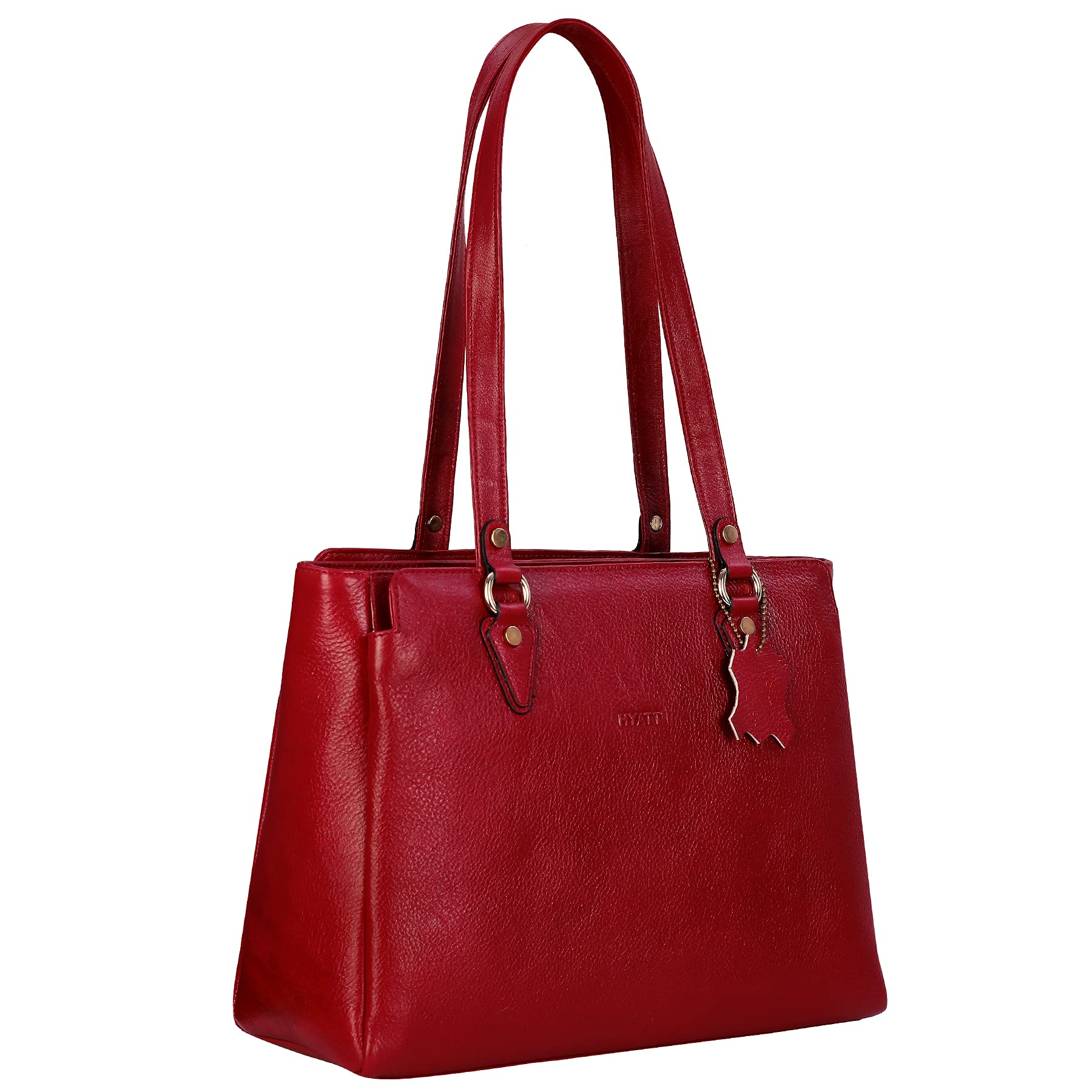 RICHSIGN LEATHER ACCESSORIES Full-Grain Natural Leather Top-Handle satchel Handbags & Shoulder tote Bags For Women (Dimension- L-13 X H-10 x W- 5 Inch | Weight- 0.8 KG / 800 GR (RED) (B0949SHTX7) Amazon Price History, Amazon Price Tracker