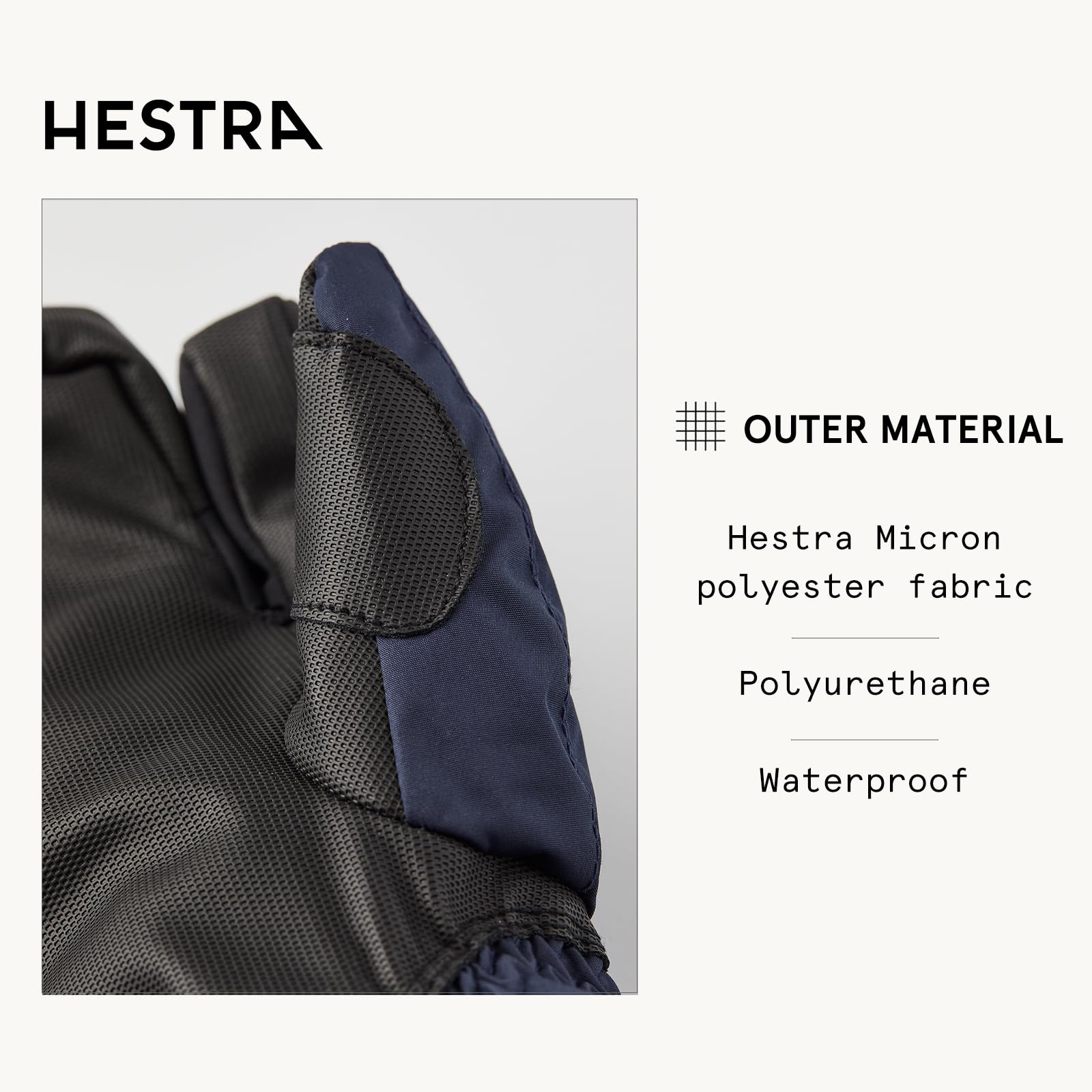 [新品未使用]Hestra CZone 3-finger グローブ　サイズ8 HESTRA 3-Finger GTX Full Leather - サッポロスキッド
