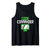 Computer Science Coder Commander Funny Coder Tank Top