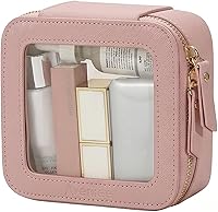 Vista 59 de Aveniee Bolsa organizadora de maquillaje transparente, bolsa de aseo de viaje, estuche cosmético para mujeres, bolsa portátil de maquillaje