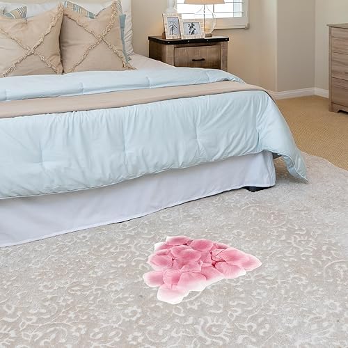 Vista 42 de JHFGJGH 500 exquisitos pétalos de rosa negros, pétalos de rosa de seda con emulación, pétalos de flores artificiales para noches románticas, bodas