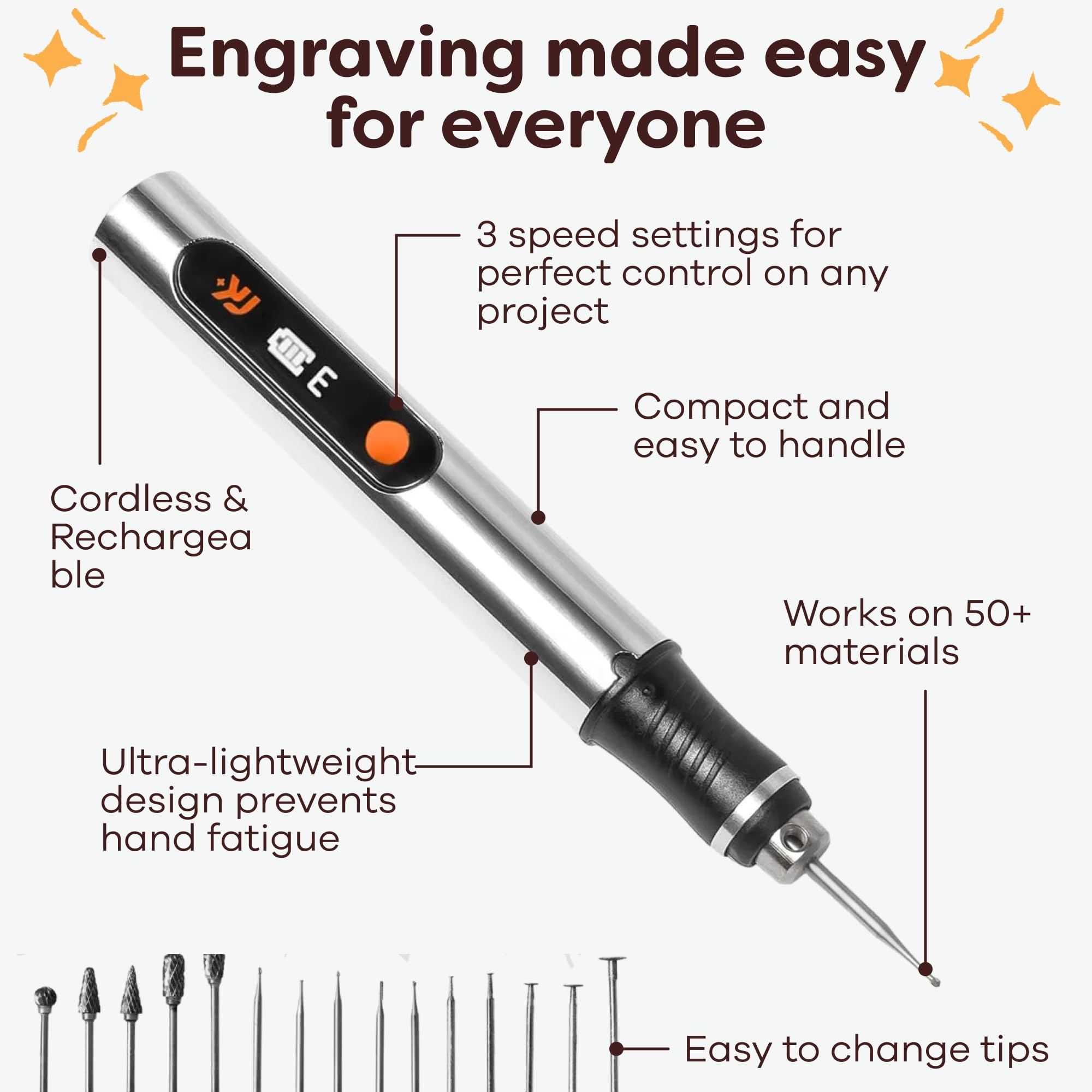 Resparked Engraving Pen - Personalized Crafts & DIY -3