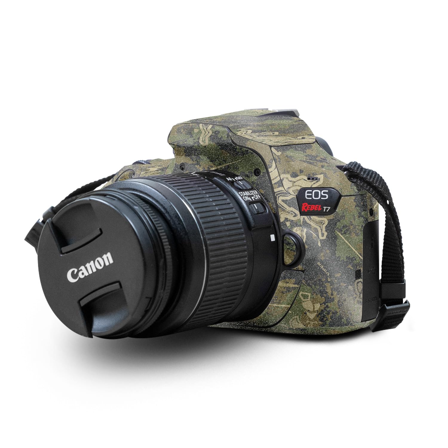 Glossy Glitter Skin Compatible with Canon EOS Rebel T7 Camera - Viper Woodland - Premium 3M Vinyl Protective Wrap Decal Cover - Easy to Apply | Crafted in The USA by MightySkins