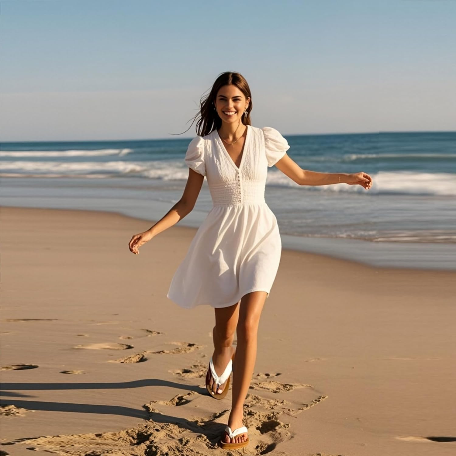 Flip Flops for Women,Yoga Mat Flip Flops Women,Beach Thong Sandals for Women,Indoor and Outdoor Womens Flip Flops 7.5 Beige image 6 of 6 B0DK3MMZGT