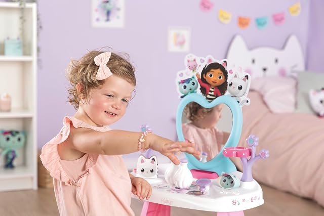 Foto 6 de 7 de Smoby- La Casa de Muñecas de Gabby- Tocador. Incluye Espejo, Asiento y Accesorios. A patir 3 años (7600320255)