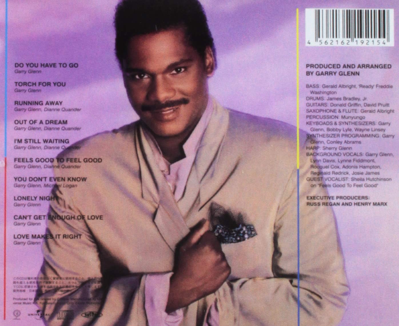 GARRY GLENN - Feels Good To Feel Good - Disque CD