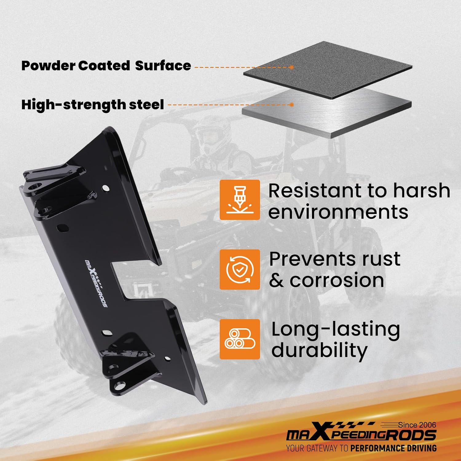 maXpeedingrods UTV Plow Mount for Can-Am Commander 800 1000 2010-2019