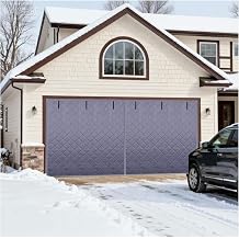 Garage Door Screen for Winter, 8x7FT/9x7FT/16x7FT Garage Door Insulation Kit, Magnetic Thermal Insulated Garage Curtain Door Cover Windproof SoundproofGray A,8x7FT254x218cm