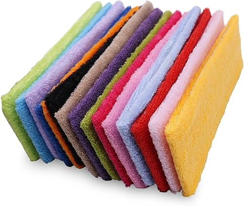 Miniatura 11 de INNOLIFE 15 diademas ultrafinas para mujer, diademas de yoga, bandas de algodón suave, diademas de tela para interiores y exteriores, yoga