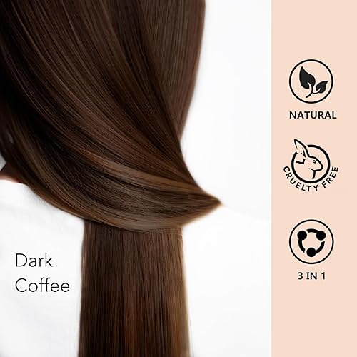 Miniatura 19 de Tinte para el cabello negro 3 en 1 para hombres y mujeres, cobertura de cabello gris de larga duración, champú para canas, color natural en minutos