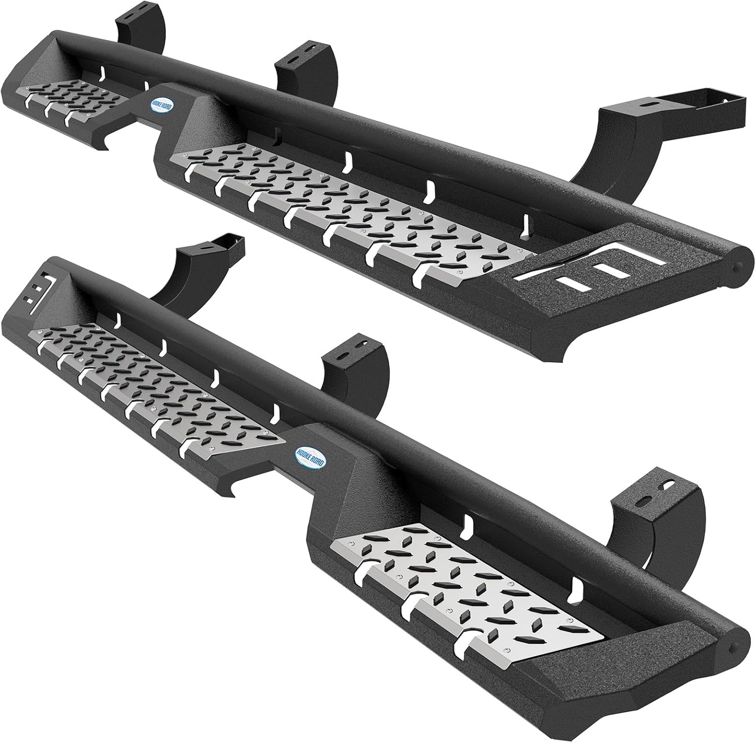 Hooke Road 03-09 4Runner Running Board Side Steps for 2003-2009 Toyota 4Runner 4th Gen (Exclude Limited), 6.3" Drop Down Step Bar Off-Road Rock Sliders Rails with Non-Slip Pads