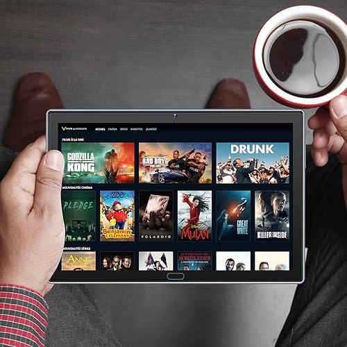 Miniatura 5 de Tableta Android, tableta celular desbloqueada GSM4G LTE con ranura para tarjeta SIM, GPS, 4 GB de RAM, 64 GB, ROM, WiFi, altavoz de doble cámara,