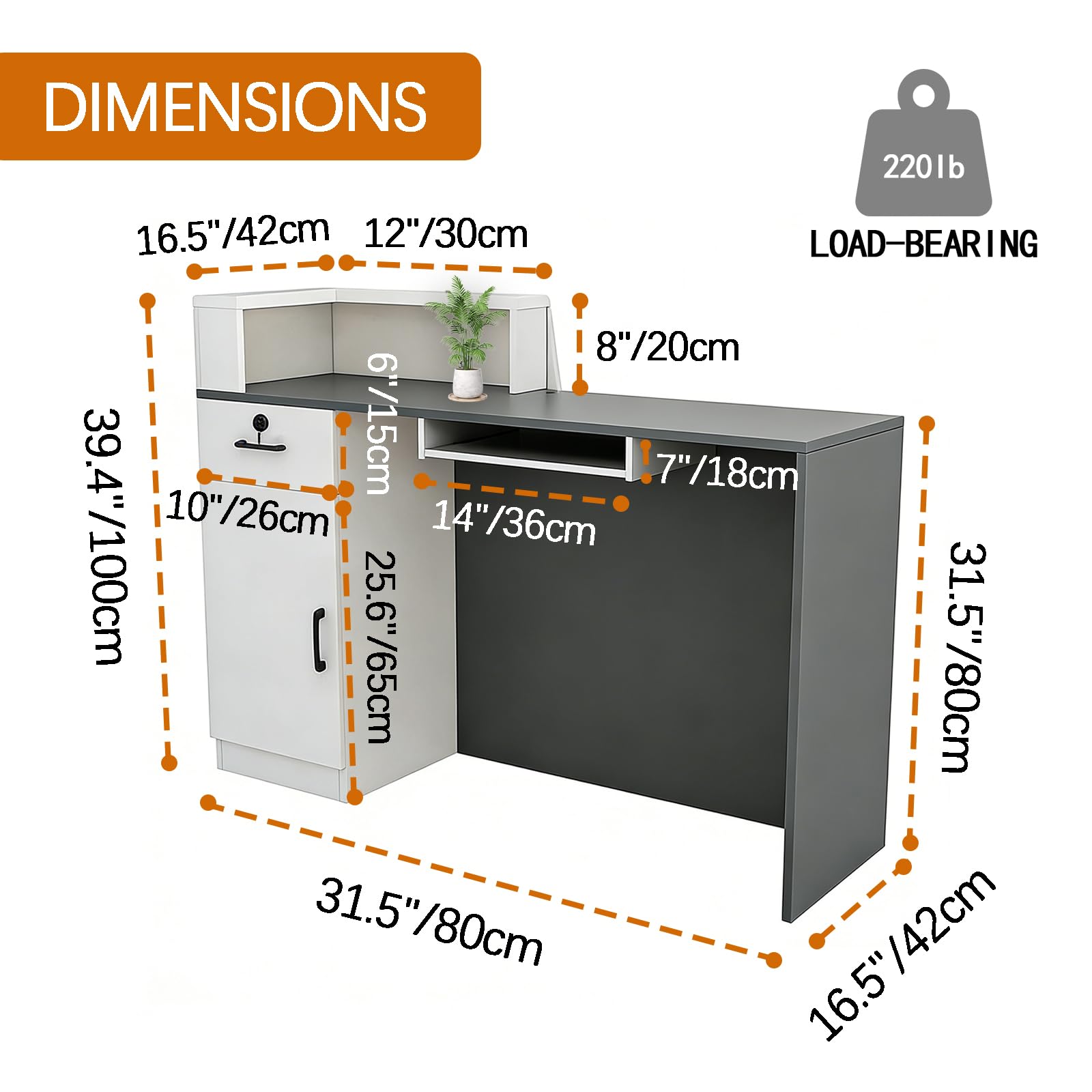 Registratore di cassa con serratura per uffici, atri e negozi, grigio, 140 x 42 x 100 cm, per transazioni efficienti, archiviazione sicura, design durevole, ideale per aziende