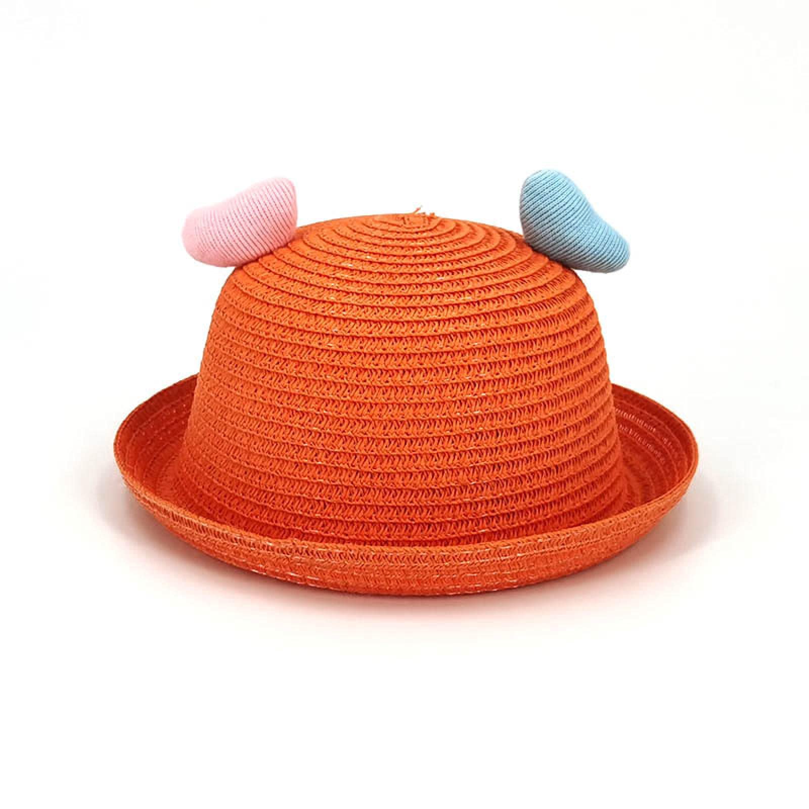 BENHAI Sombrero De Verano para Bebé De 6-12 Meses, Sombrero De Paja De Playa, Gorro De Malla Transpirable De 1-2-4 Años, Sombrero Fino para Primavera Y Otoño para Niños Y Niñas