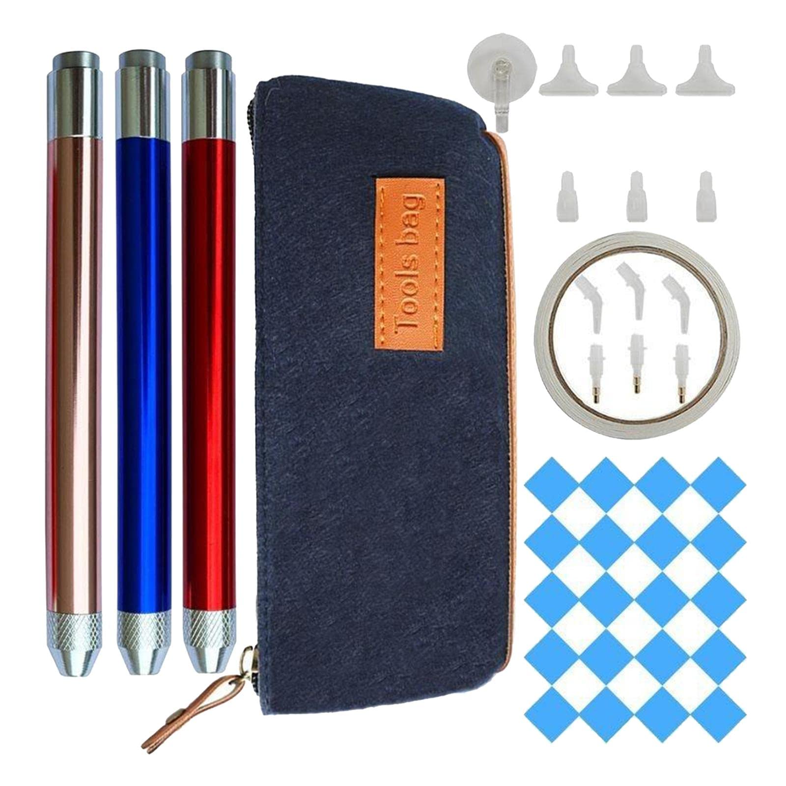 Stylo perceuse peinture diamant 5D complet avec sac de rangement et 41 pièces créatives